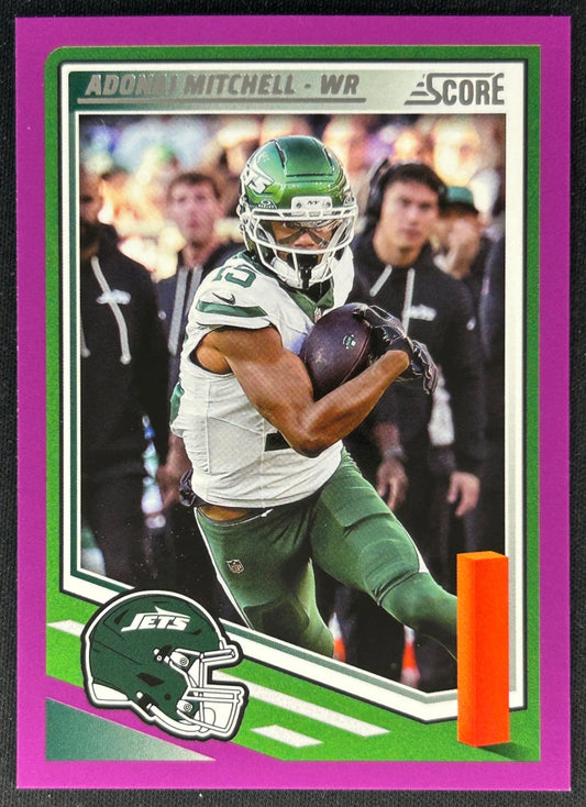 Adonai Mitchell 2025 Score Purple Colts - Front