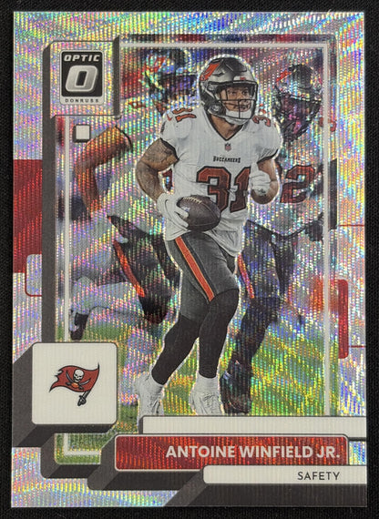 Antoine Winfield Jr. 2022 Panini Donruss Optic Wave /300 Buccaneers Sports Trading Card