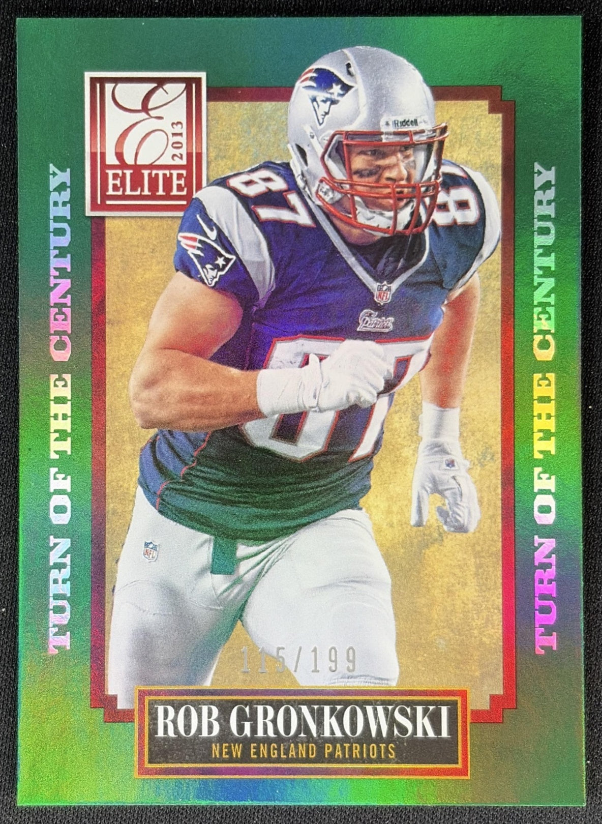 Rob Gronkowski 2013 Panini Elite Turn of the Century /199 Patriots Sports Trading Cards