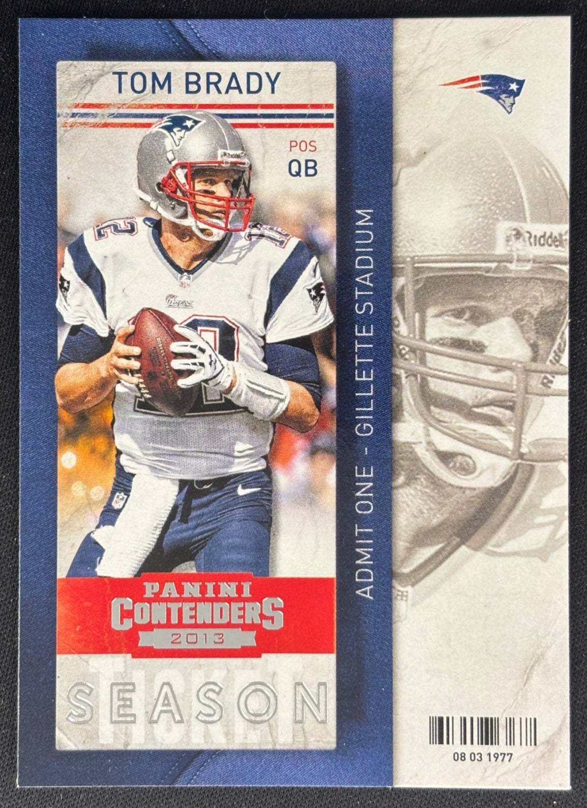 Tom Brady 2013 Panini Contenders Patriots Sports Trading Cards