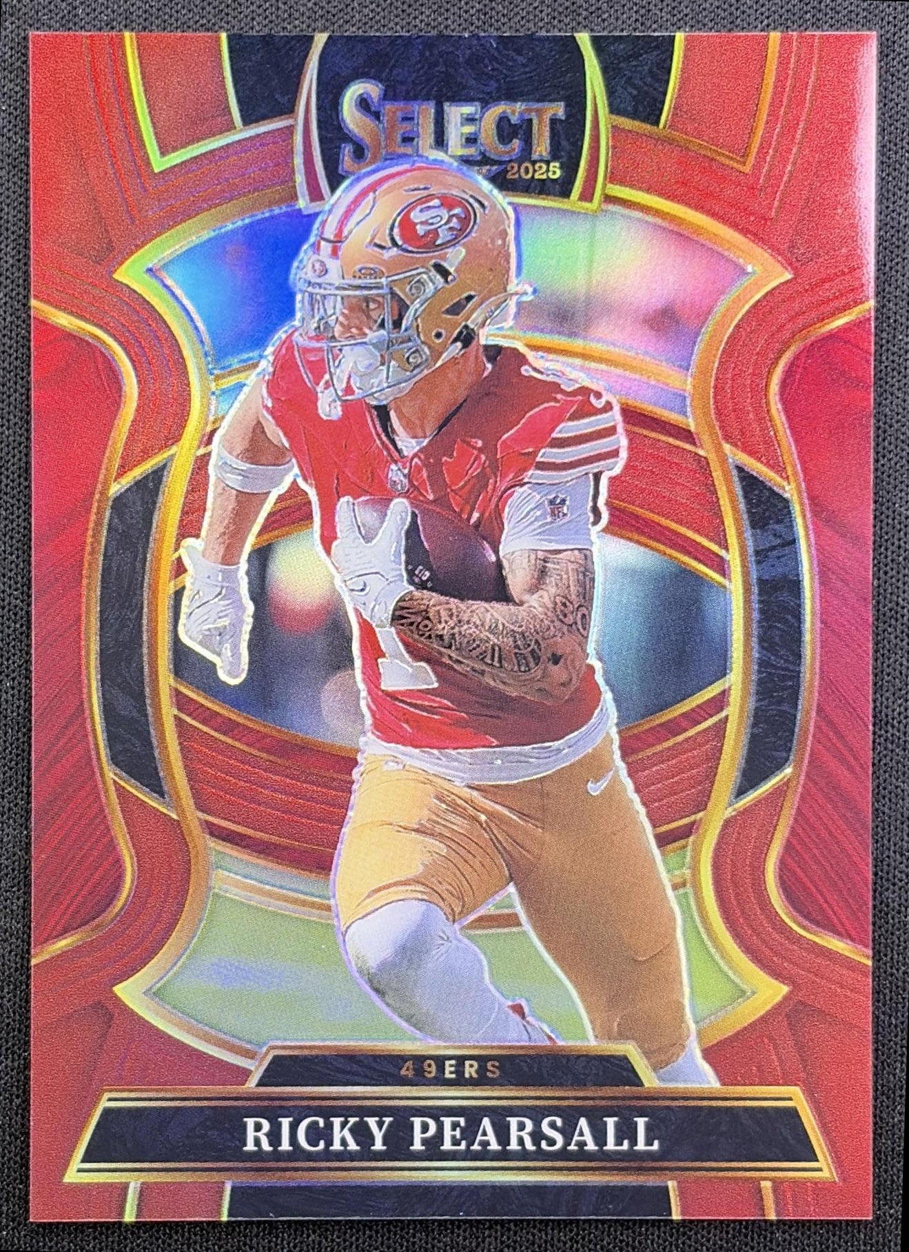 Ricky Pearsall 2025 Panini Select Concourse Maroon Prizm /149 49ers front