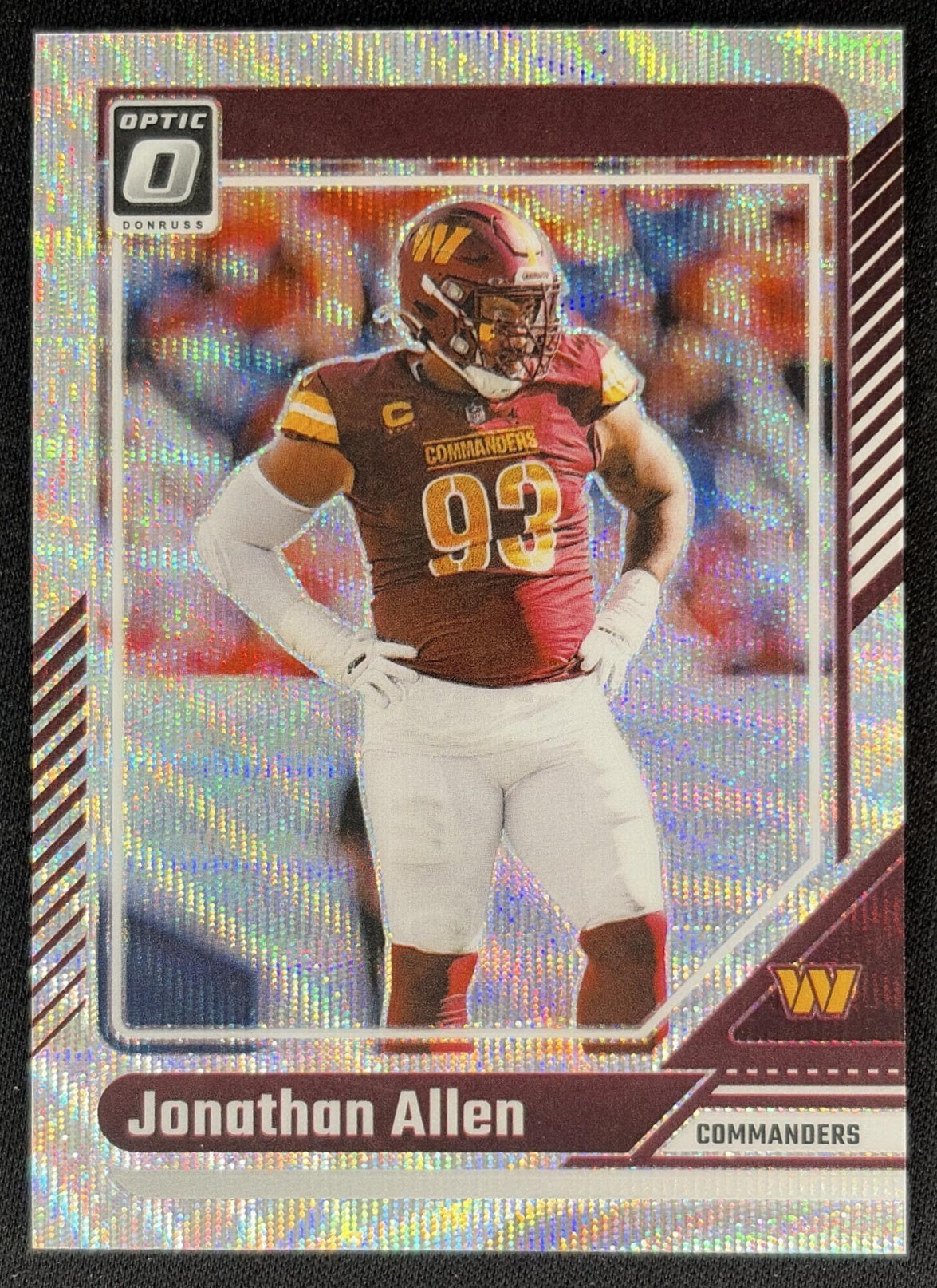 Jonathan Allen 2024 Panini Donruss Optic Wave /300 Commanders