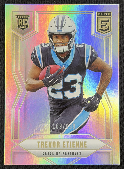 Trevor Etienne 2025 Panini Donruss Elite Rookies /999 Panthers - Front