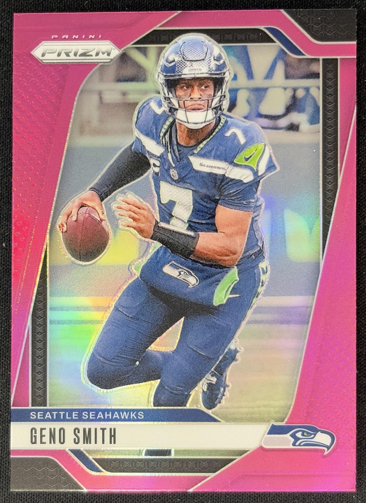 Geno Smith 2024 Panini Prizm Pink Seahawks front