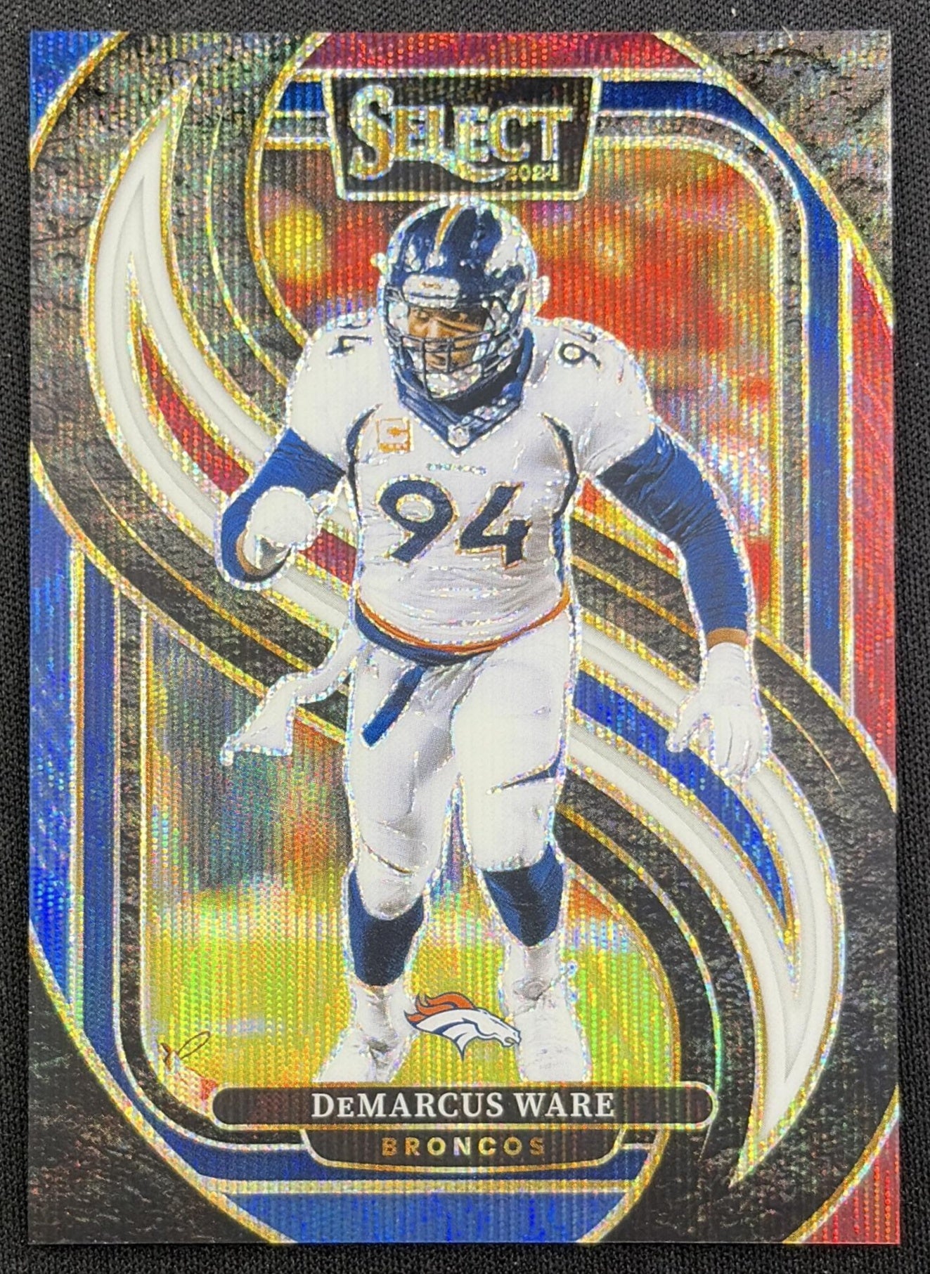 DeMarcus Ware 2024 Panini Select Premier Tri-Color Prizm /249 Broncos