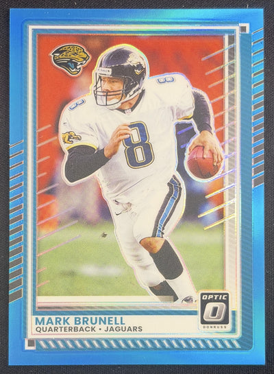 Mark Brunell 2025 Panini Donruss Optic Neon Blue Prizm /399 Jaguars