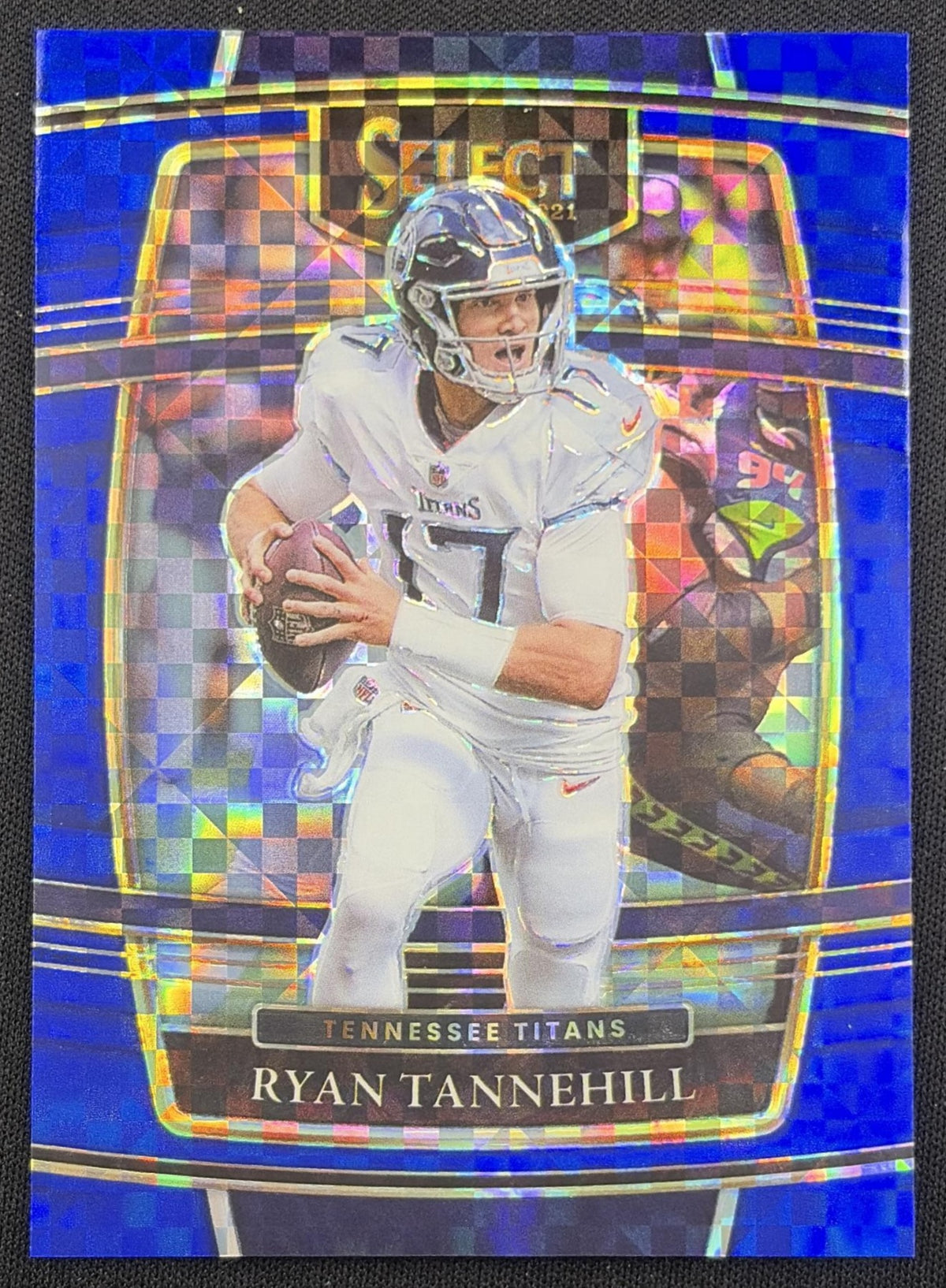 Ryan Tannehill 2021 Panini Select Blue Prizm /199 Titans