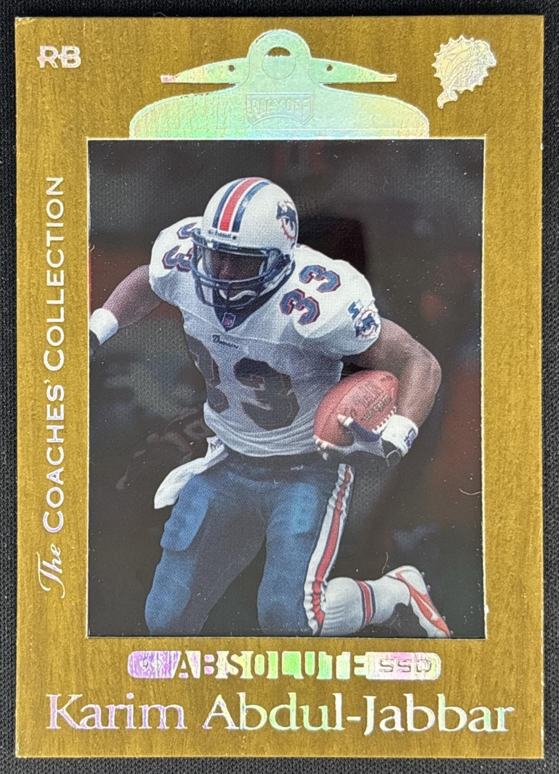 Karim Abdul-Jabbar 1999 Absolute SSD Coaches Collection Silver /500 Dolphins