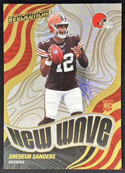 Shedeur Sanders 2025 Panini Revolution New Wave Browns front