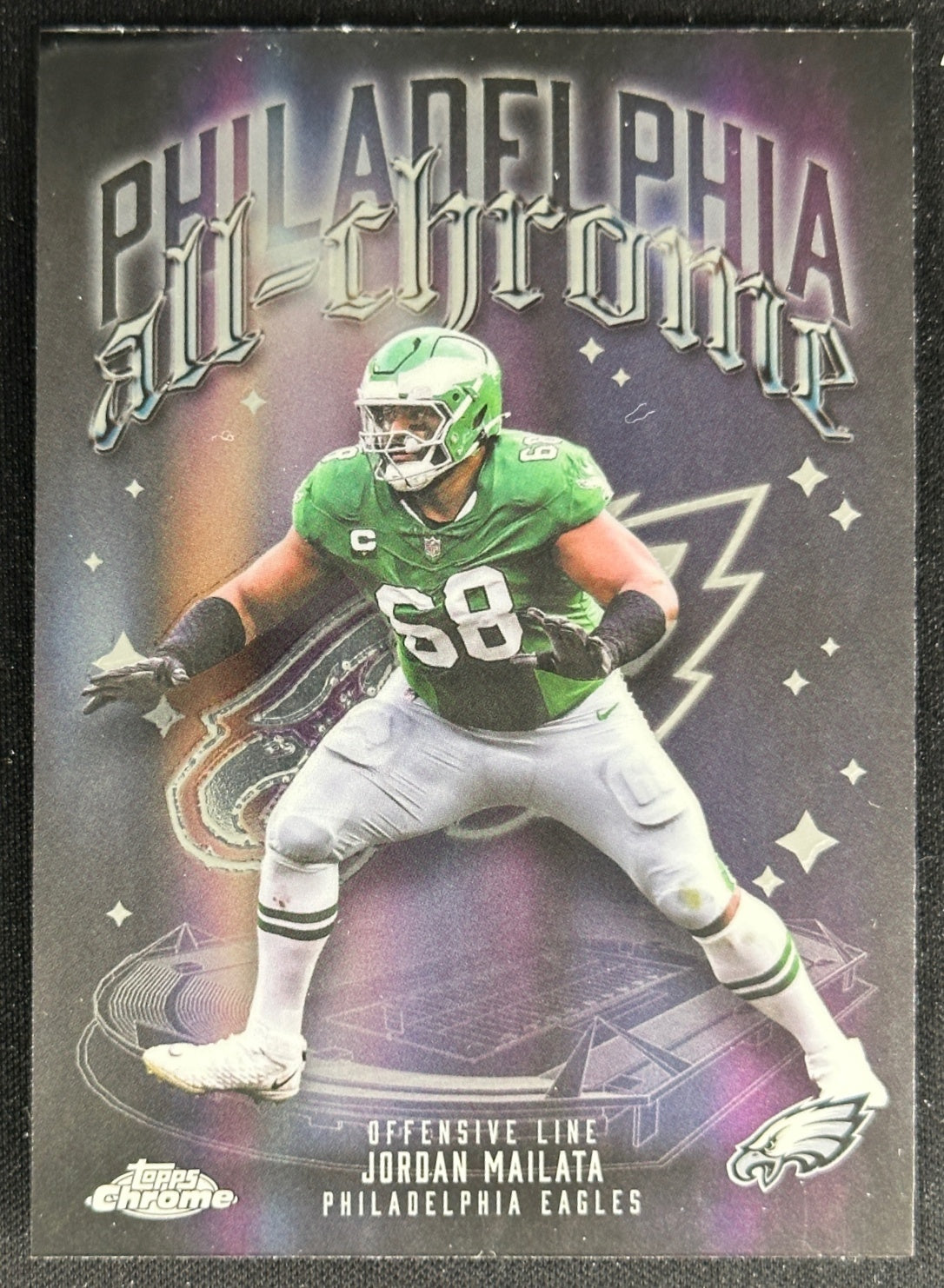 Jordan Mailata 2025 Topps Chrome All Team Eagles Sports Trading Cards