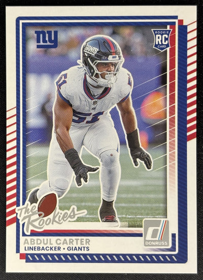 Abdul Carter 2025 Panini Donruss Rookies & Highlights Giants Sports Trading Cards