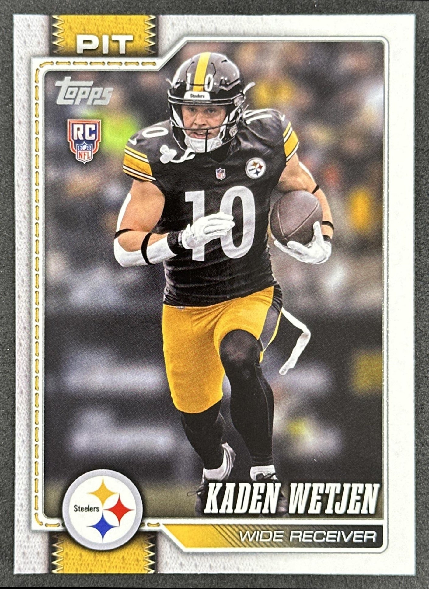 Kaden Wetjen 2026 Topps Flagship Rookie Steelers Sports Trading Card