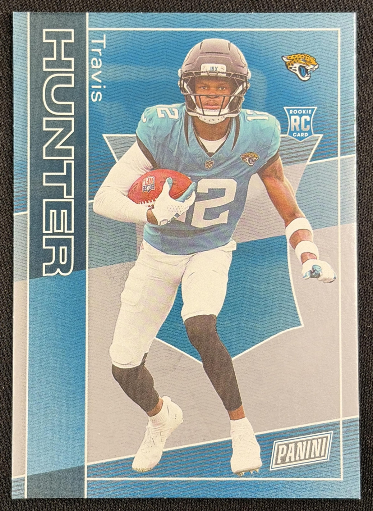Travis Hunter 2025 Panini NSCC Silver Packs Wrapper Redemption Rookies Diamond Plate Jaguars - Front