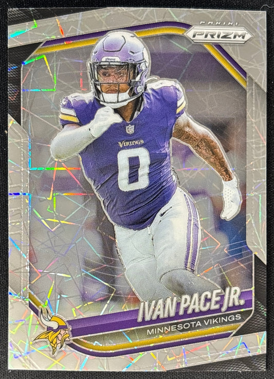 Ivan Pace Jr. 2025 Prizm Lazer Prizms Vikings - Front