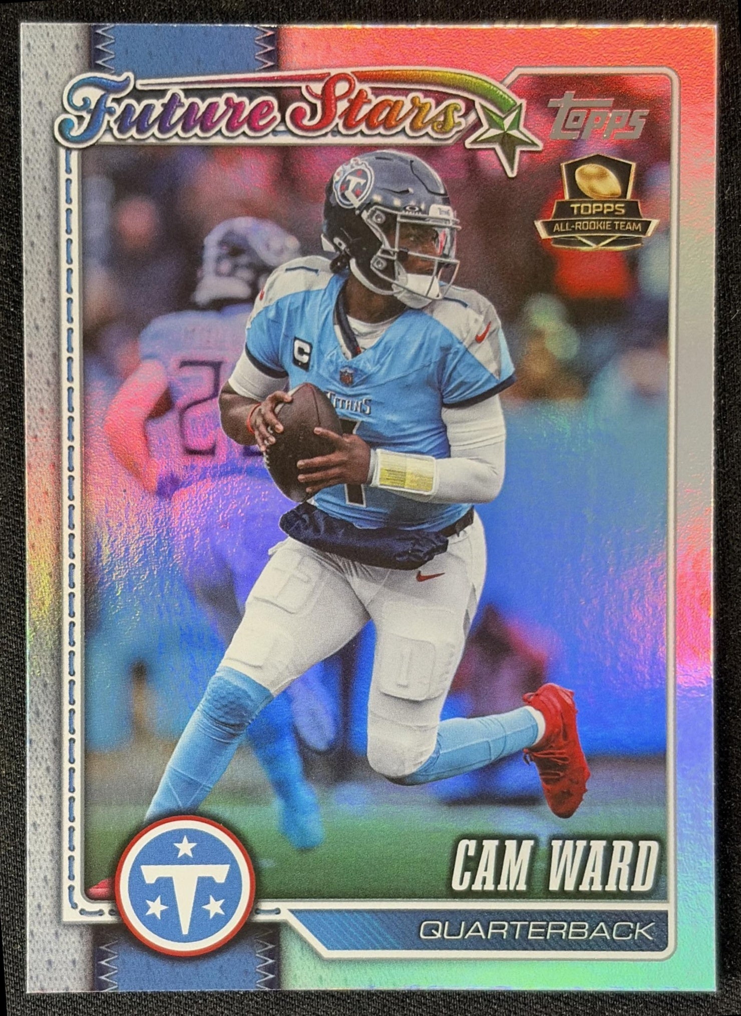 Cam Ward 2026 Topps Rainbow Foil Titans front