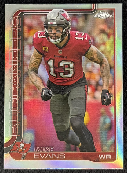 Mike Evans 2025 Topps Chrome Refractor Buccaneers