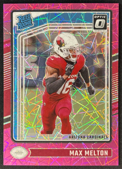 Max Melton 2024 Donruss Optic Pink Velocity /80 Cardinals front | Wayne Collection