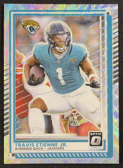 Travis Etienne Jr. 2025 Panini Donruss Optic Wave Prizm /300 Jaguars