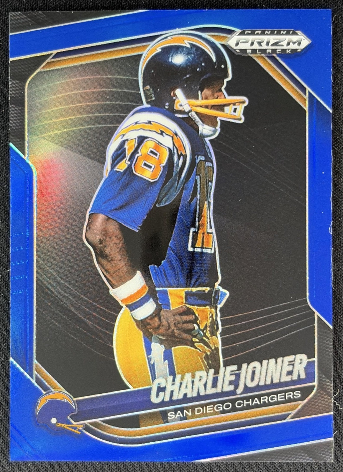 Charlie Joiner 2025 Panini Prizm Black Blue /199 Chargers
