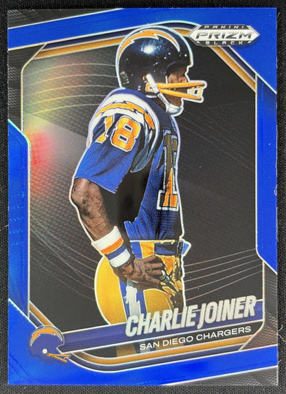 Charlie Joiner 2025 Panini Prizm Black Blue /199 Chargers