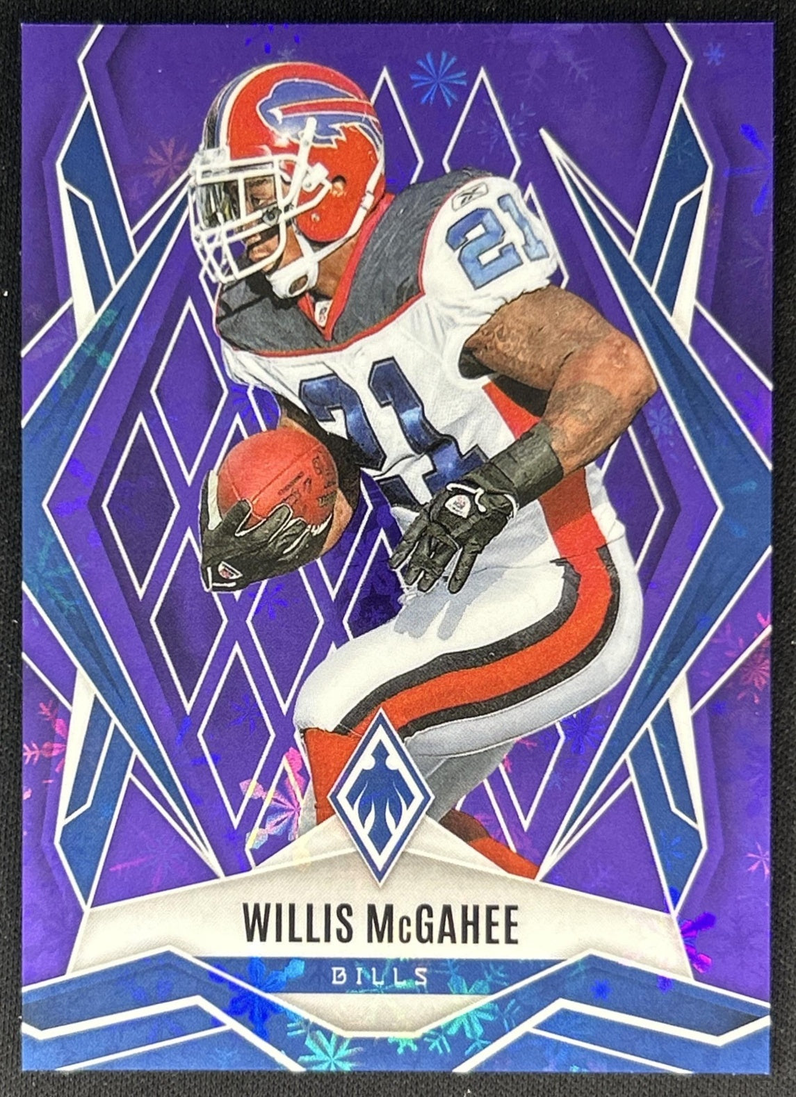 Willis McGahee 2025 Panini Phoenix Purple Winter Prizm /249 Bills