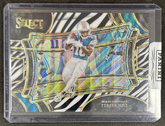 Tyreek Hill 2023 Zebra Panini Select Field Level Dolphins