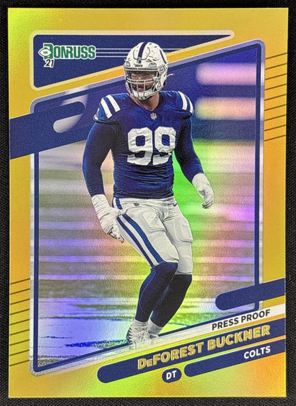 DeForest Buckner 2021 Panini Donruss Press Proof Premium Colts