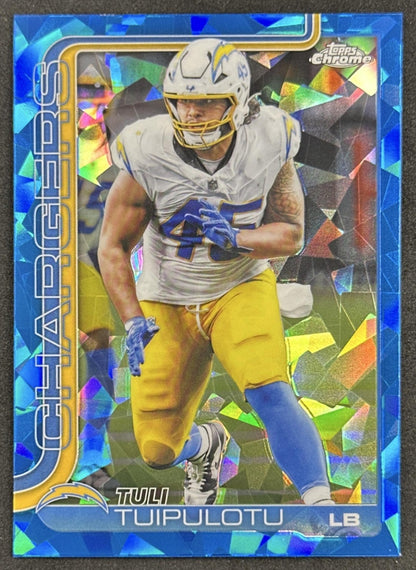 Tuli Tuipulotu 2025 Topps Chrome Sapphire Chargers