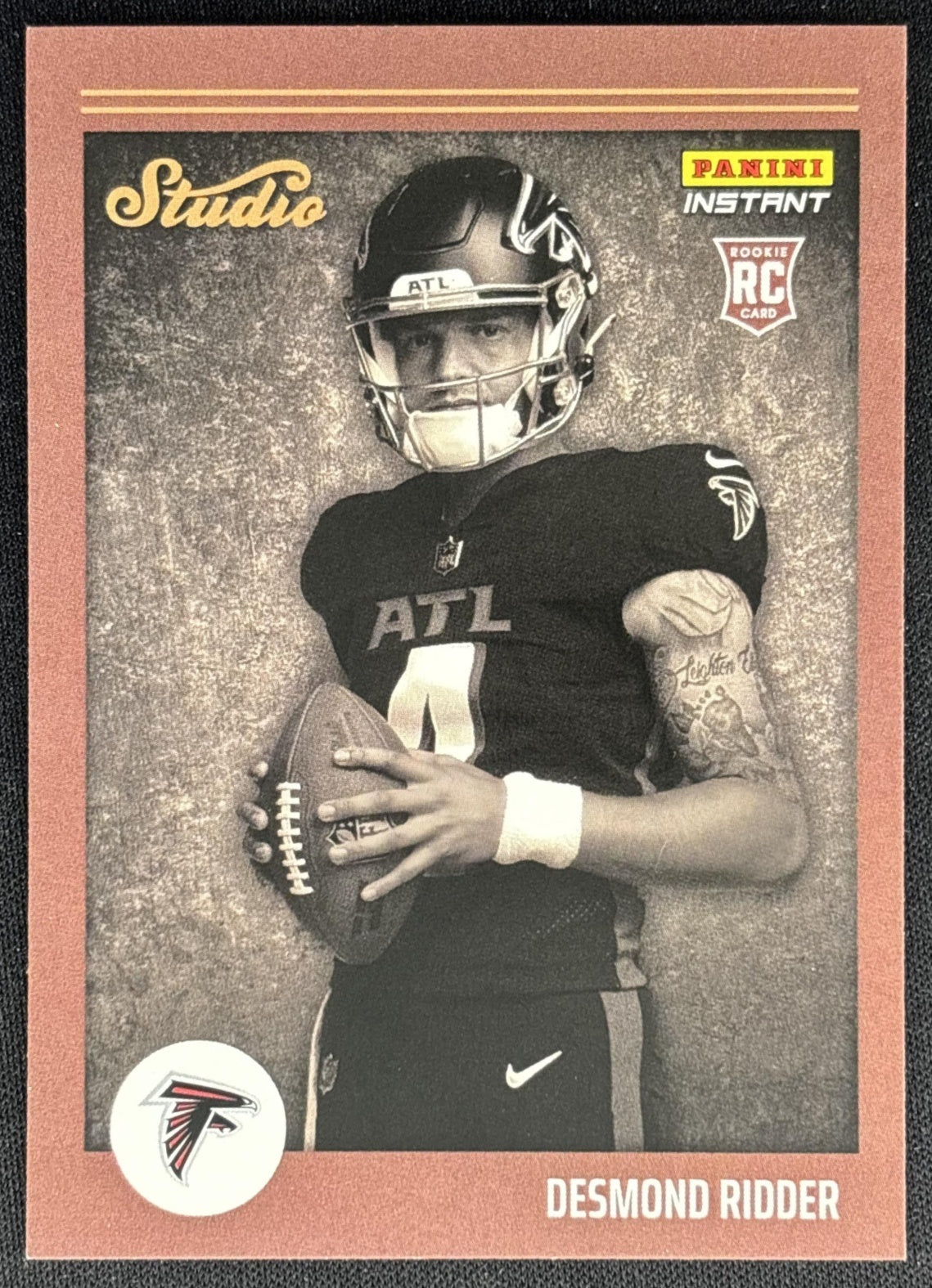 Desmond Ridder 2022 Panini Instant Studio Rookies Falcons Sports Trading Cards