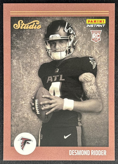 Desmond Ridder 2022 Panini Instant Studio Rookies Falcons Sports Trading Cards