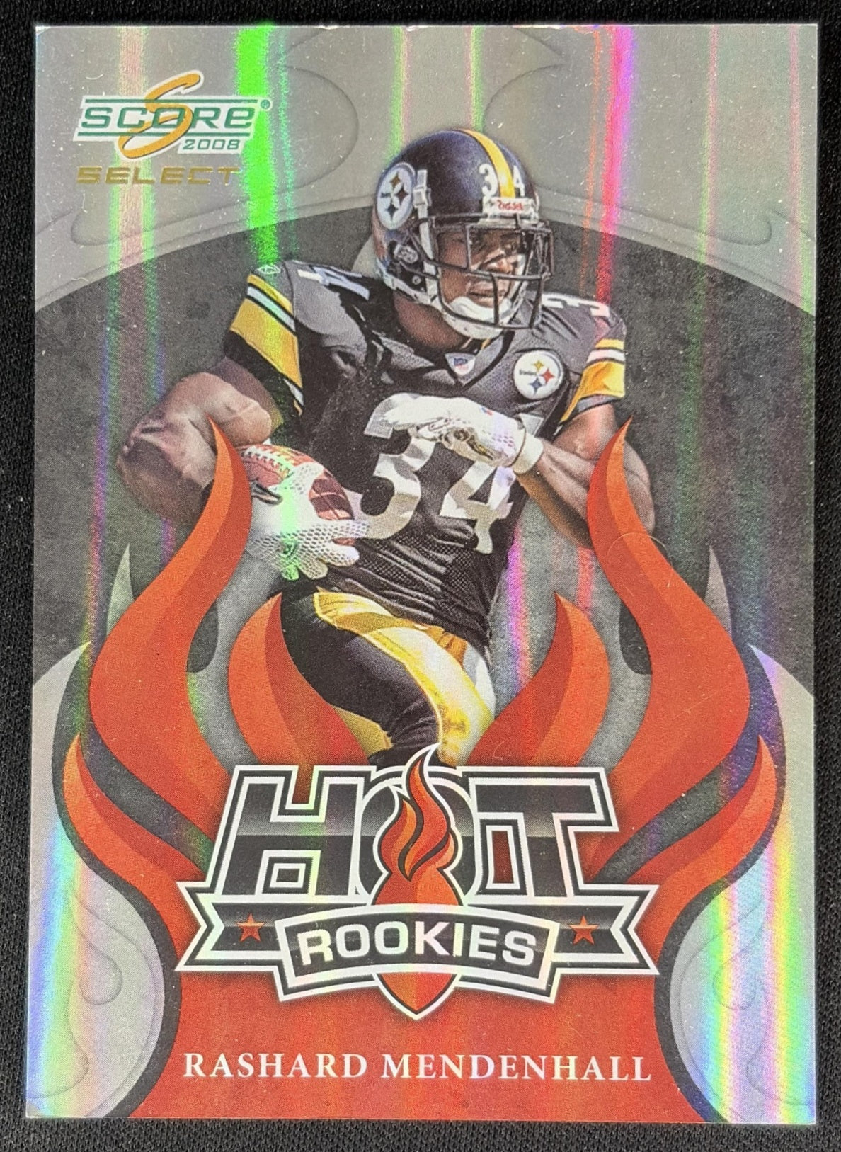 Rashard Mendenhall 2008 Score Hot Rookies Scorecard /999 Steelers front