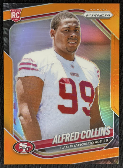 Alfred Collins 2025 Panini Prizm Orange /249 49ers