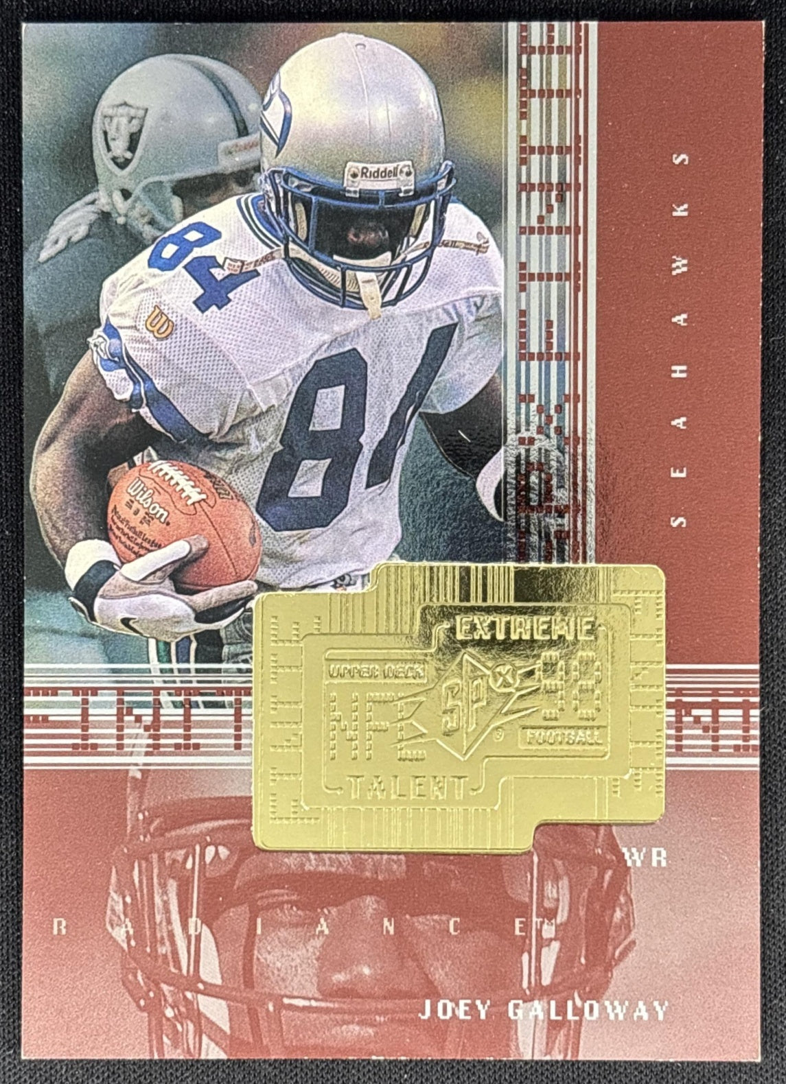 Joey Galloway 1998 SPx Finite Radiance /3600 Seahawks front