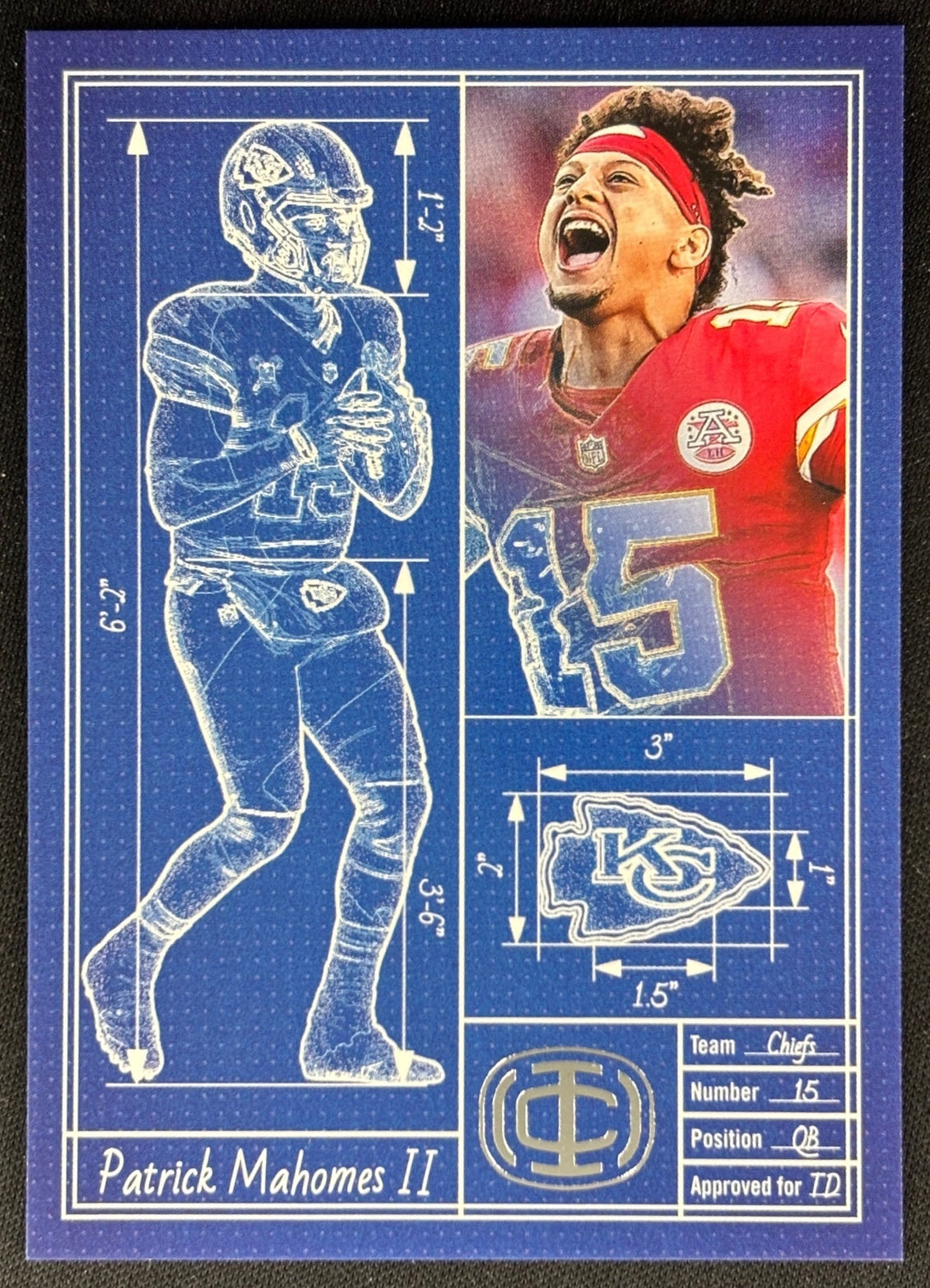 Patrick Mahomes II 2025 Icon Collection Touchdown Architect TA-12 Chiefs Default Title Sports Trading Cards