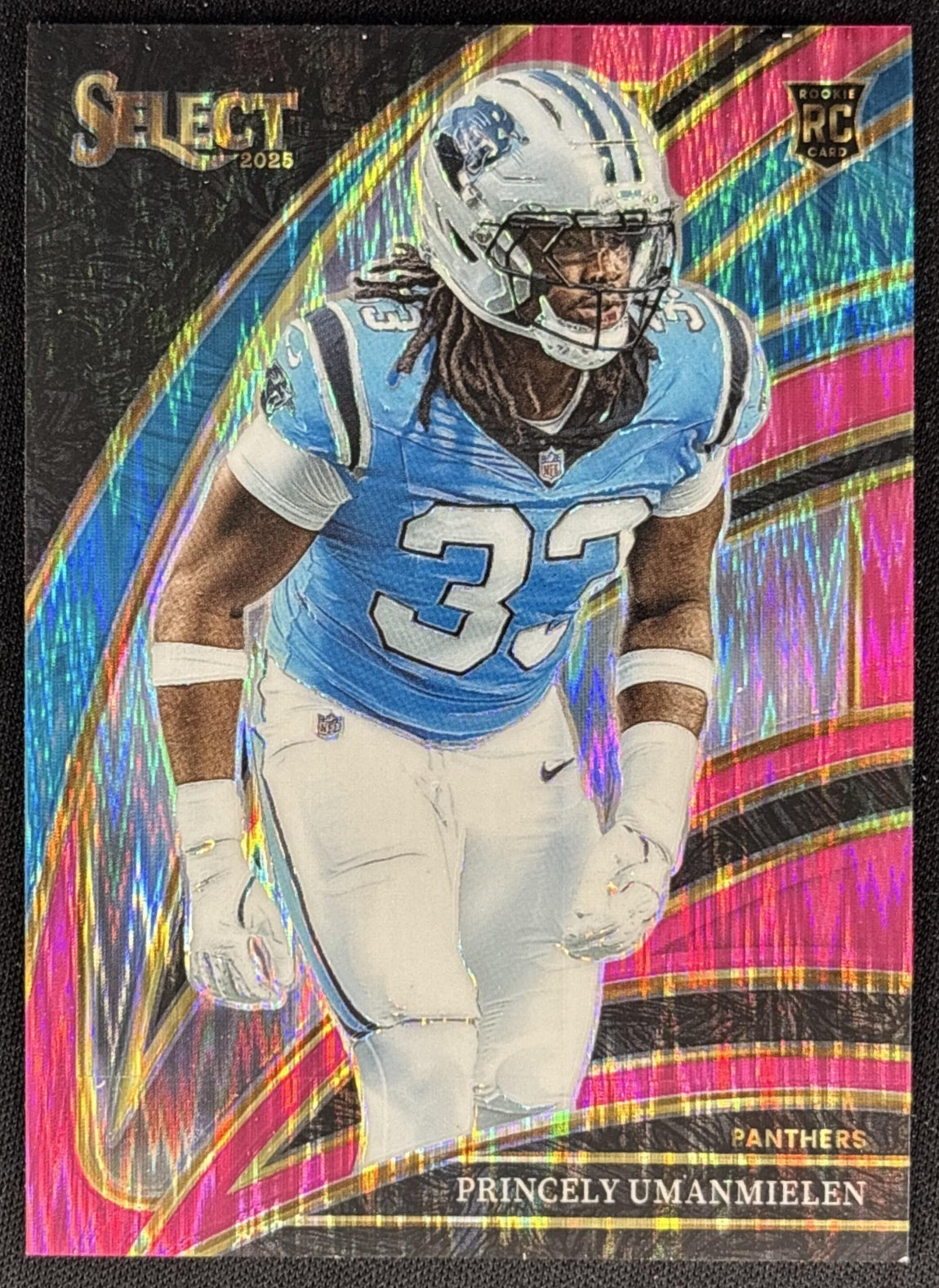 Princely Umanmielen 2025 Panini Select Club Level Pink Prizm Shock Panthers front