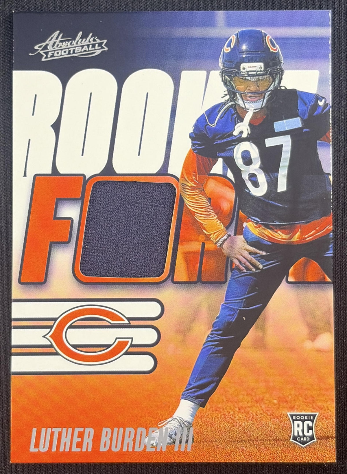 Luther Burden III 2025 Panini Absolute Rookie Force Bears