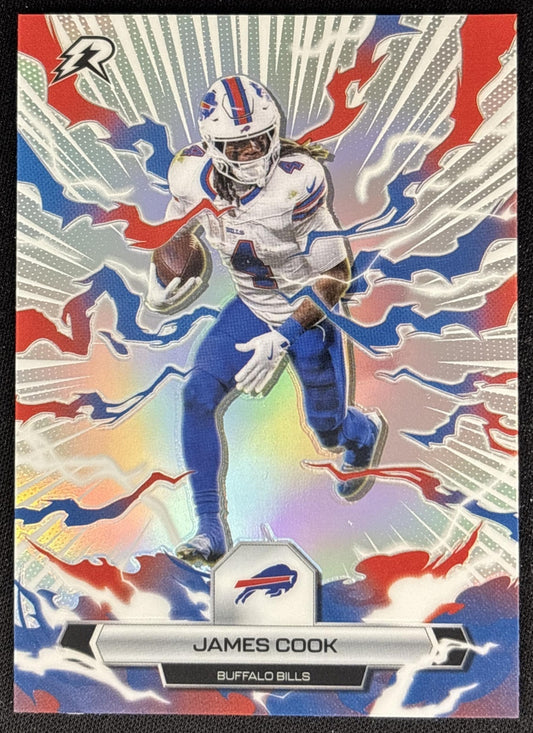 James Cook 2025 Topps Resurgence Refractor Bills