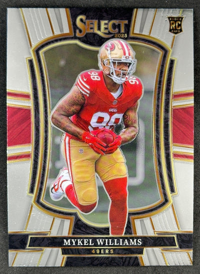 Mykel Williams 2025 Select Premier Level 49ers Sports Trading Cards