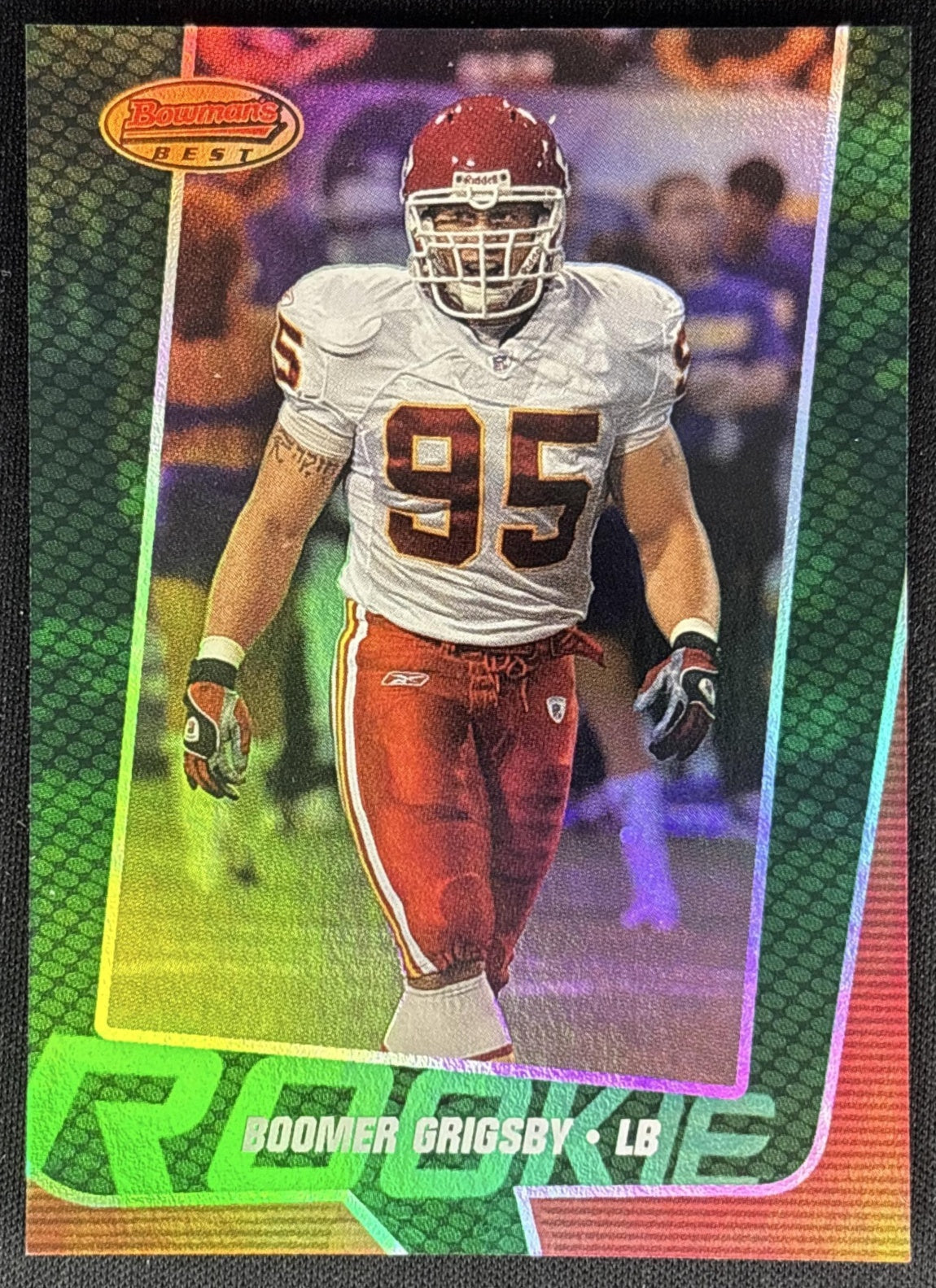 Boomer Grigsby 2005 Bowman's Best Green /799 Chiefs Default Title Sports Trading Cards