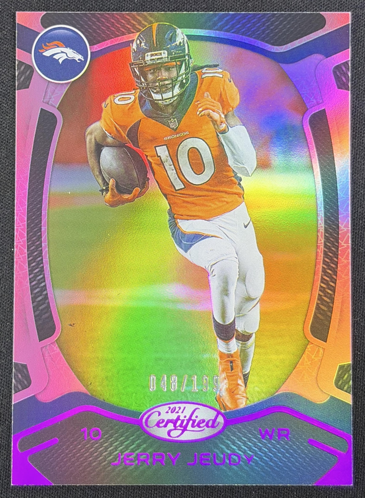 Jerry Jeudy 2021 Panini Certified Mirror Pink /199 Broncos