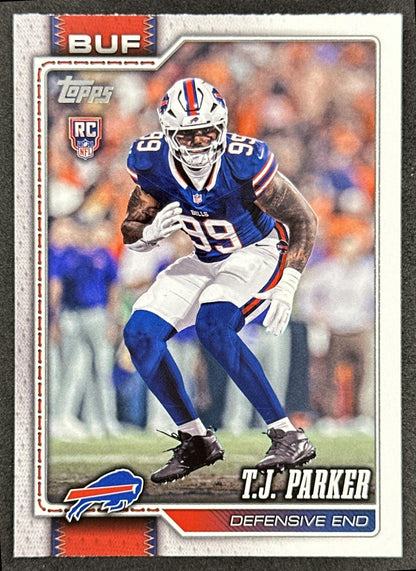 T.J. Parker 2026 Topps Flagship Rookie Bills Sports Trading Cards