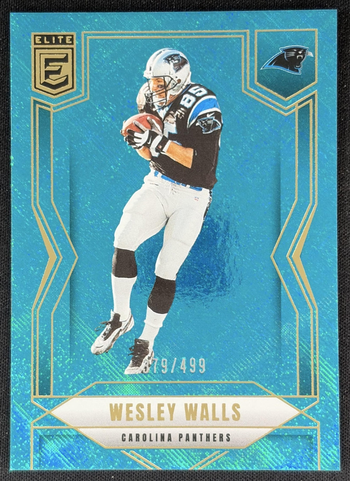Wesley Walls 2025 Panini Donruss Elite Teal Matrix /499 Panthers Sports Trading Cards