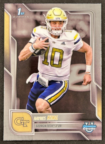 Haynes King 1st Bowman Chrome Georgia Tech Yellow Jackets Sports Trading Cards