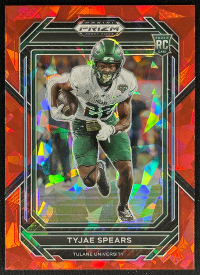 Tyjae Spears 2023 Panini Prizm Draft Picks Prizms Red Ice Titans Sports Trading Cards