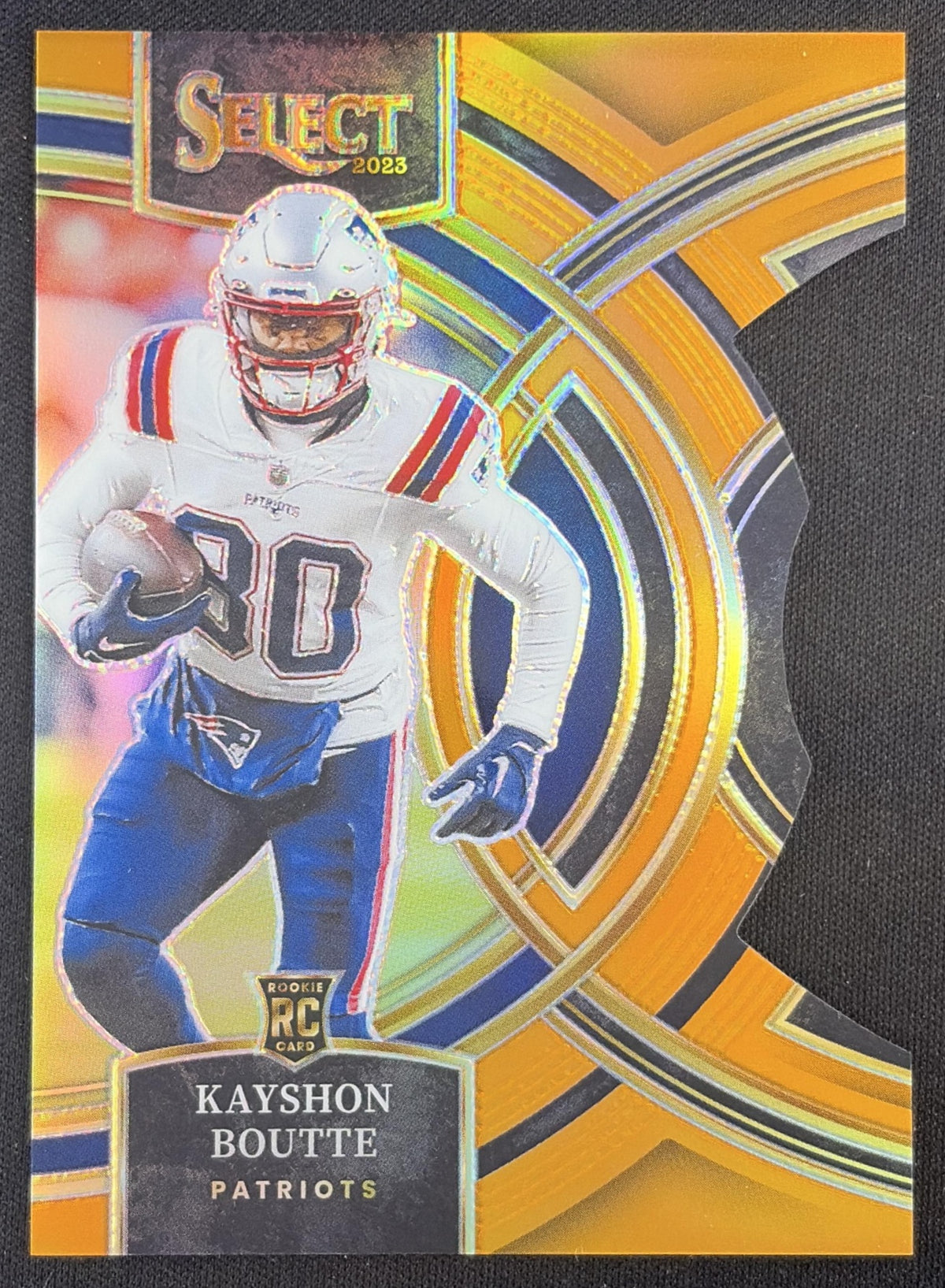 Kayshon Boutte 2023 Panini Select Orange Prizms Die Cut /399 Patriots