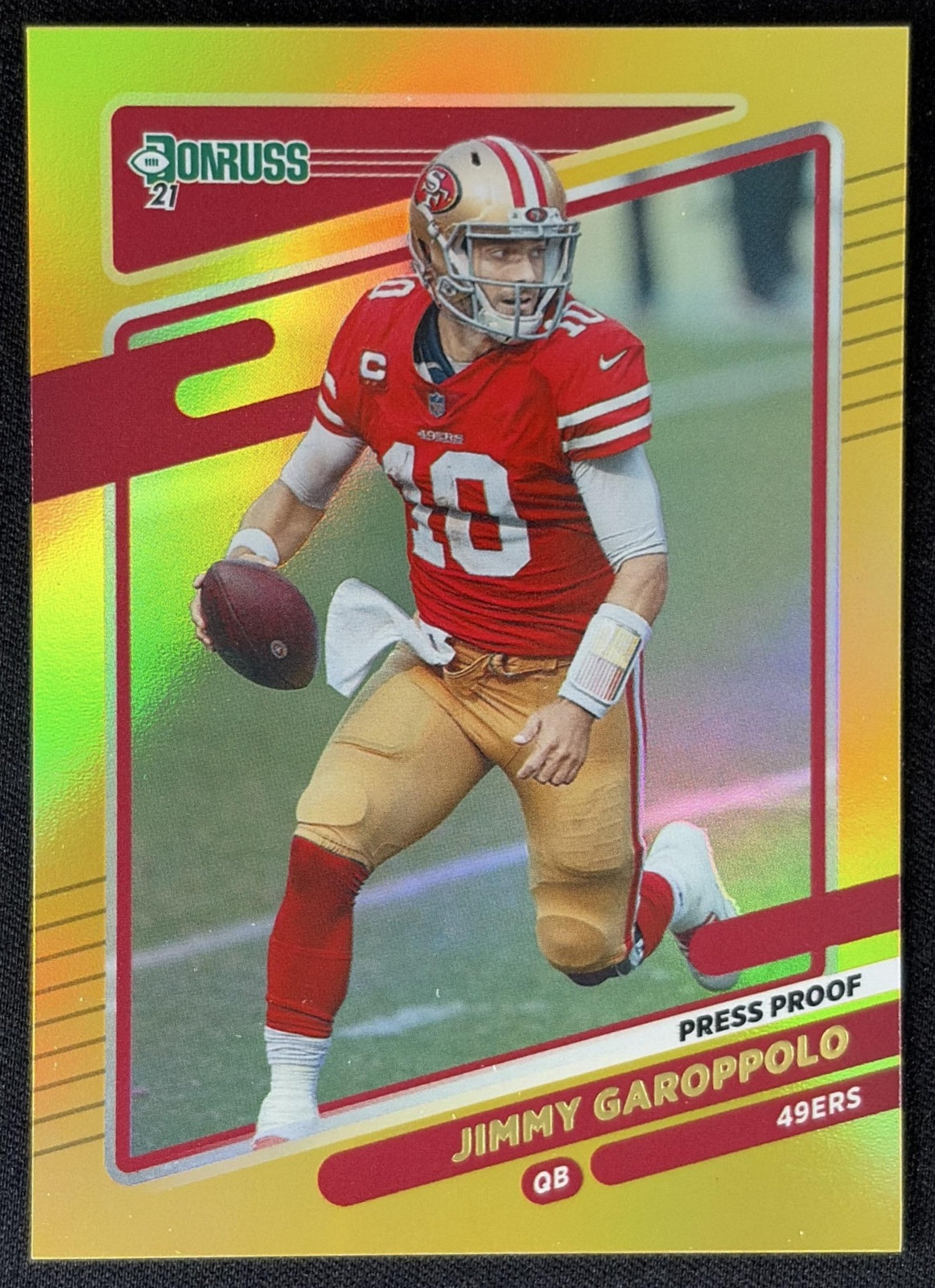 Jimmy Garoppolo 2021 Panini Donruss Press Proof Premium 49ers - San Francisco 49ers