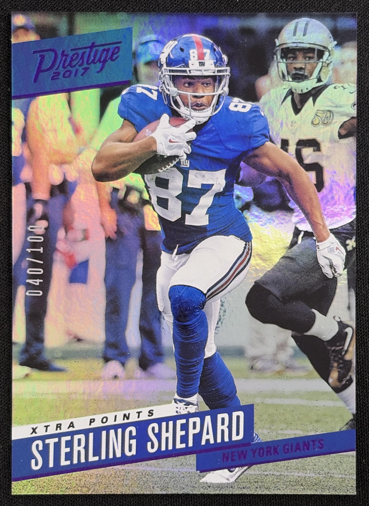 Sterling Shepard 2017 Panini Prestige Xtra Points Purple /100 Giants