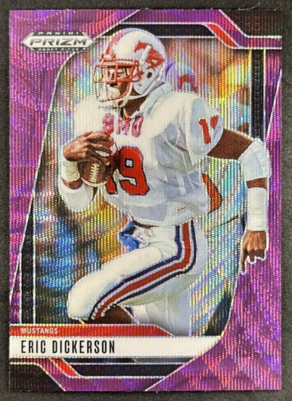 Eric Dickerson 2025 Panini Prizm Draft Picks Purple Wave Mustangs Sports Trading Card