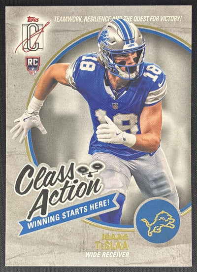 Isaac TeSlaa 2025 Topps Signature Class Action Lions Default Title Sports Trading Cards