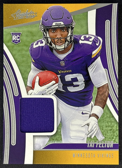 Tai Felton 2025 Panini Absolute Rookie Materials Vikings